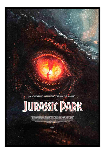 Cuadro Poster Premium 33x48cm Jurassic Park Fan Arte