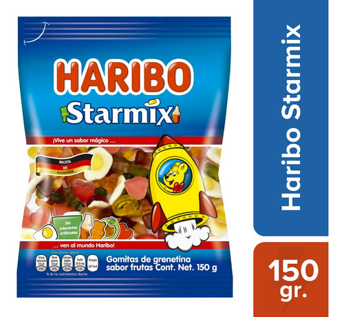 Gomitas Haribo Starmix Sabor A Frutas 150g Origen Alemania