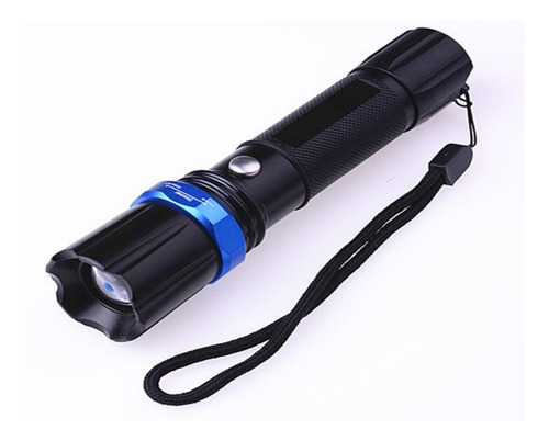 Linterna Tactica Led Recargable Zoom Swat Con Accesorios