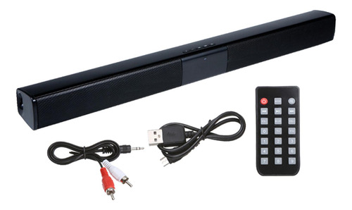 Barra De Sonido Negra Para Tv, Altavoz Inalámbrico Y Con