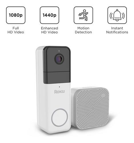 Timbre Y Timbre Video Con Cable Roku Smart Home.