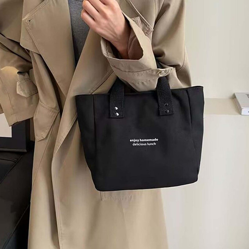 Bolso De Mano De Lona Para Mujer, Bolso De Mano Con