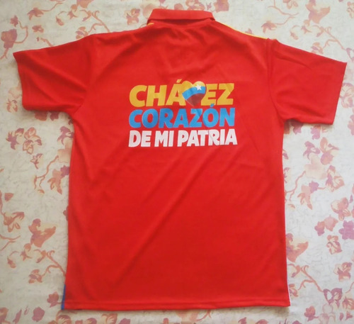 Chemise Tricolor Venezuela Chavez Corazon De Mi Patria