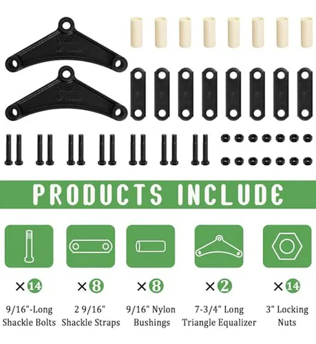 Kit De Abrazaderas Para Remolque, 2 Pack Para Ejes Tándem (3