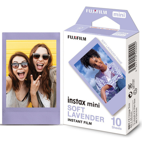Filme Fotográfico Fujifilm Soft Lavender Para Instax Mini