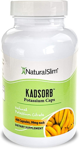  Kadsorb Citrato De Potasio Natural, Naturalslim 400 Capsula