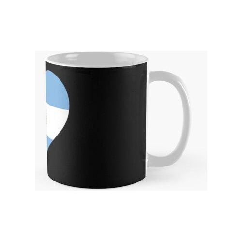 Taza Argentina Bandera Argentina Bandera Corazón Tango Calid