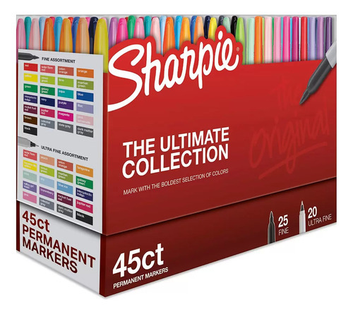 Marcadores Sharpie X 45 Ultimate Collection Fino Ultra Fino