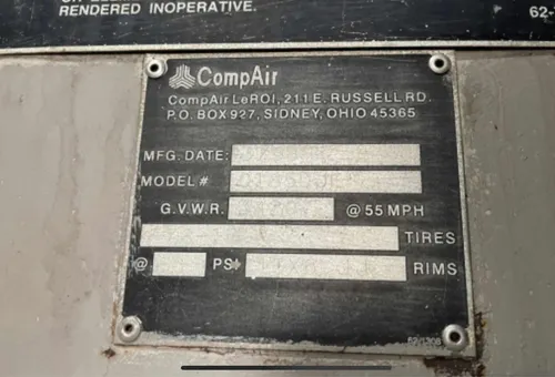 Motocompresor Diesel Atlas Copco Aircomp C/ Tráiler Envios (Usado)