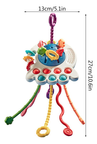 X Brinquedo Interativo Com Fio De Silicone Macio Para Bebês