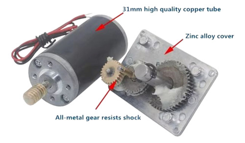 Motor 12v Reductora De 0 A 60 Rpm C/controlador De Velocidad