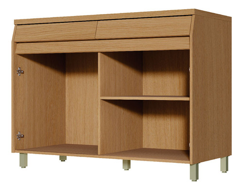 Balcão Modular Simone Mendes 120cm 2 Portas 2 Gavetas Nesher