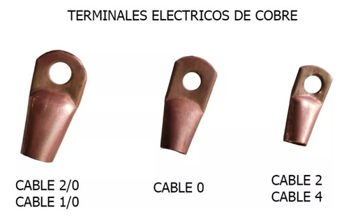 Terminal Para Cable 1/0 De Cobre