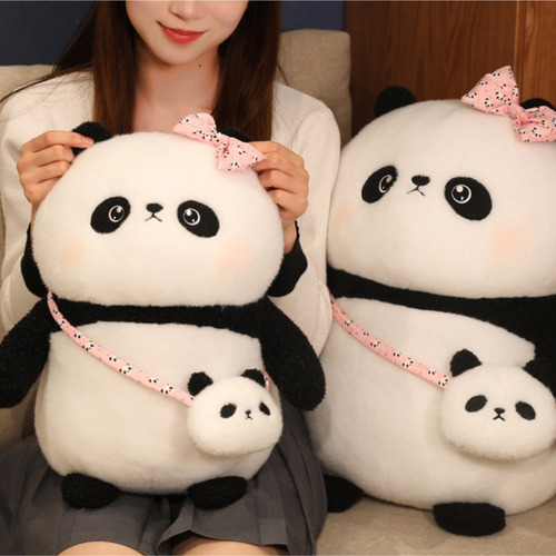 Boneco De Pelúcia Panda Vermelho De Desenho Animado De 22