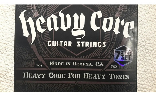 Imagen 6 de 6 de Cuerdas Guitarra Eléctrica Dunlop 10-60 Heavy Core 7 Cuerdas