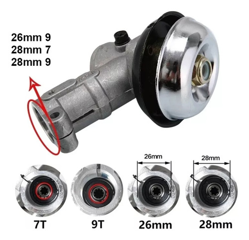 Cabezote Cabezal Desmalezadora 28mm 9 Estrias