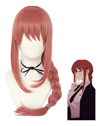 / Makima Chainsaw M Anime Cosplay Peluca De Pelo Largo