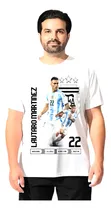 Comprar Remera Algodón Afa Campeones Copa América Lautaro Martínez