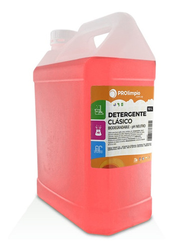 Detergente Clásico Concentrado Para Todo Uso 10 Litros