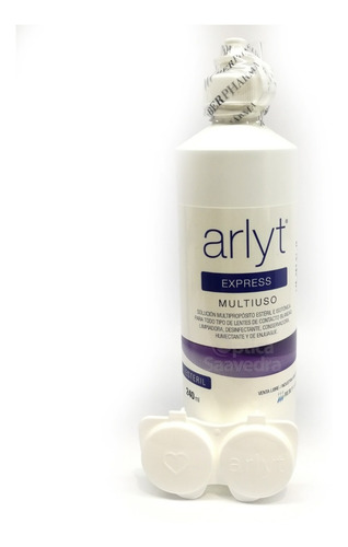 Imagen 2 de 4 de Arlyt Express 240 Ml Solucion Para Lentes Contacto + Estuche
