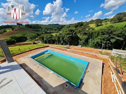 Linda Chácara Com 3 Dormitórios, Piscina, Jardim, Bairro Estruturado, À Venda, 1120 M² Por R$ 490.000 - Rural - Socorro/sp - Ch0914