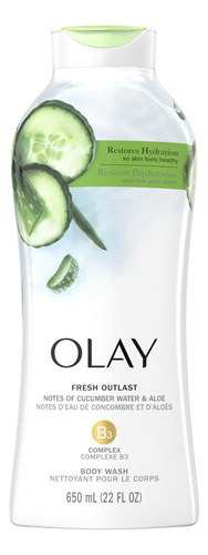 Olay Jabon Liquido Notas De Pepino Y Aloe 650ml. Body Wash