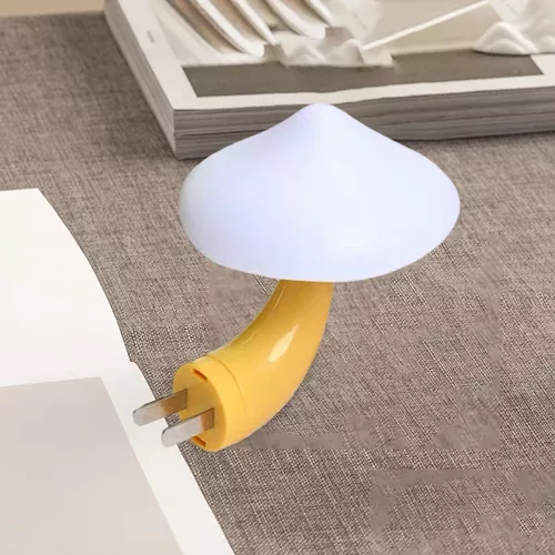 Lámpara decorativa LED con Sensor de luz en forma de seta, luz