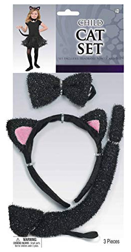 Kit De Accesorios Para Disfraz De Conjunto De Gato Para Niño