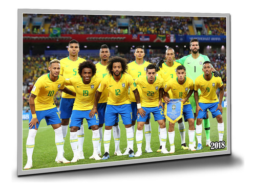 Poster Seleção Brasileira Copa 2018 Pôsteres Placa 20x15cm
