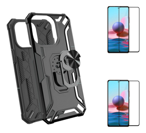 Case Bumper Para Xiaomi Poco F5 + 2 Micas / Funda 2 Piezas