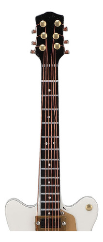 Réplica De Guitarra En Miniatura, Funda De Madera, Hueca, Co