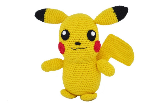 Pokemon Pikachu Amigurumi Muñeco Peluche Decorativo