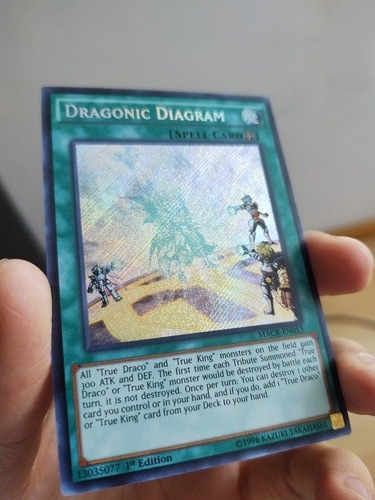 Yu-gi-oh! Dragonic Diagram Macr-en053 1st Ed True Draco