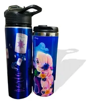 Comprar Termo + Cilindro Para Agua De: Enredados Rapunzel, Disney Color Azul Marino