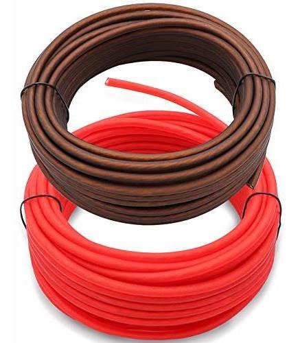 Welugnal 10 Gauge 26ft Brown And 26ft Red Power/ground Wire 