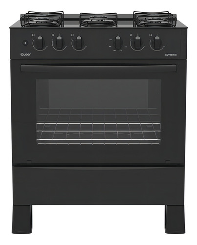 Cocina Queen Multigas 5 Hornallas - Cqv250ng Color Negro