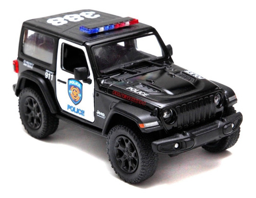 Carrinho Miniatura Da Policia Em Ferro Escala 1/32 De 12cm Cor Viatura Jeep