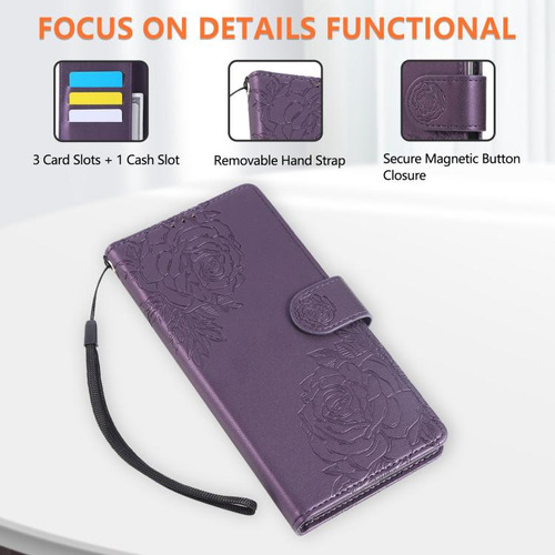 Funda De Piel Estampada Con Flores Para Xiaomi Poco X5/xiaom