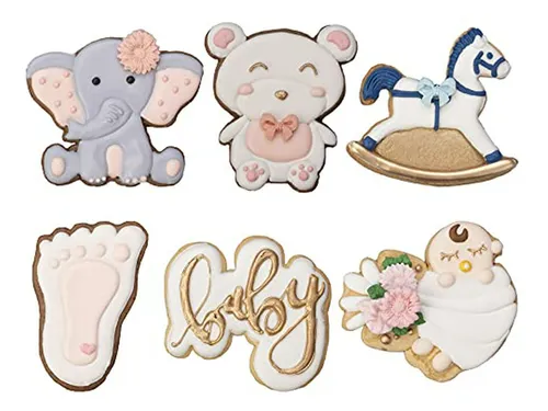 comprar Cookie Cutters Baby Shower 6 Piezas Molds 3d Decoración Fies