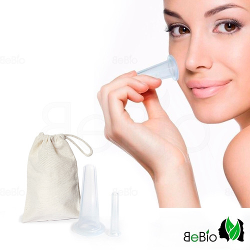 Set 2x Copas Ventosas Silicona Hipoalergenica Cupping Cara