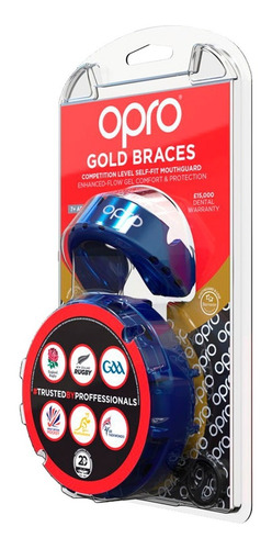 Imagen 3 de 9 de Protector Bucal Opro Gold Braces Para Brackets