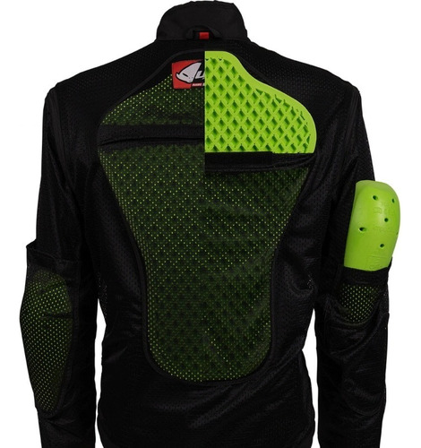 Campera Enduro Ufo Taiga C/ Protecciones Chaleco Desmontable Naranja Liso L