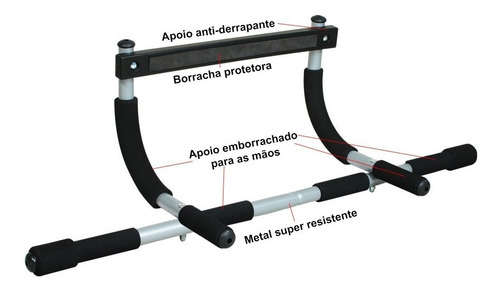 Barra Porta Fixa Mista Paralela Academia Musculação Crossfit