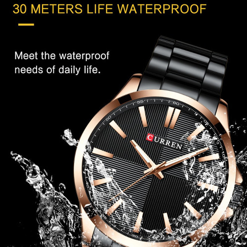 Moda Hombre Simple Reloj Con Correa De Acero /