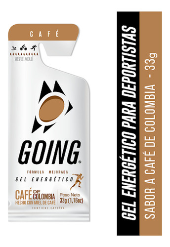 Gel Energizante Going Café De Colombia Sobre X 33 Gr