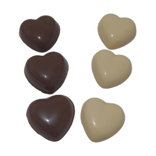 Bombones De Corazón Macizos De Chocolate Ideal Souvenir! X50