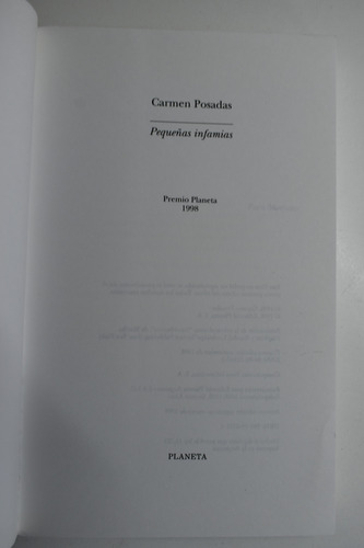 Pequeñas Infamias Carmen Posadas C212