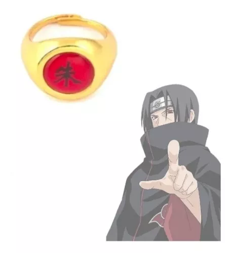 Anillo Itachi Uchiha Naruto Akatsuki Cosplay Anime Con Caja