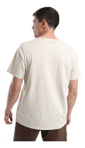 Polera Hombre Mc Mini Logo Beige Claro Kannu