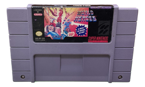 World Heroes | Snes | Original | Garantizado | *play Again*